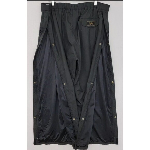 FootJoy FJ DryJoys Pants Mens XL Black Golf Waterproof Rain Full Side Zip Snaps - Picture 3 of 9